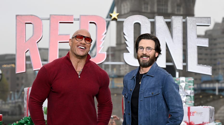 Dwayne Johnson and Chris Evans